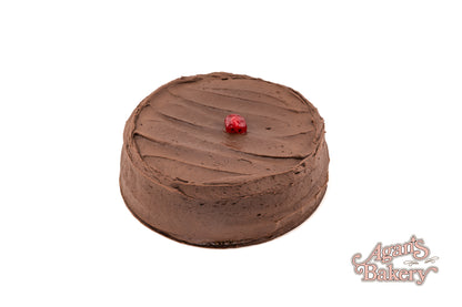 Chocolate Fudge Iced Yellow Cake (Single Layer)