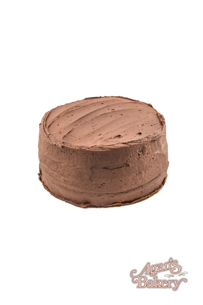 Chocolate Fudge Iced White Cake (Double Layer)
